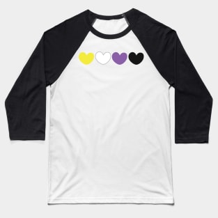 Nonbinary pride flag Baseball T-Shirt